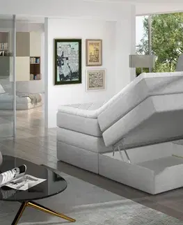 Manželské postele MEMENTO 02 boxpringová posteľ 140 x 200 cm, Dora 28