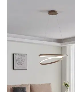 Svietidlá Eglo 901139 - LED Luster na lanku RUOTALE LED/36W/230V 3000K béžová 901139