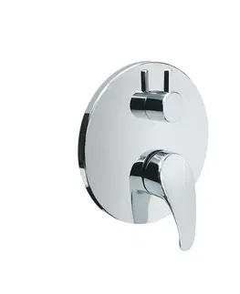 Kúpeľňové batérie Mereo Sprchová podomietková batéria s prepínačom, Sonáta, Mbox, kruhový kryt, chróm CB60106A