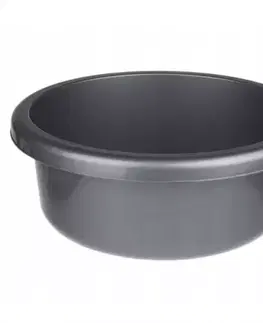 Kúpeľňové doplnky Miska okrúhla classic 13,5l striebro
