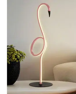 Lampy Elstead FLAMINGO-TL-PNK - LED stolová lampa FLAMINGO LED/6W/230V 3000K ružová FLAMINGO-TL-PNK