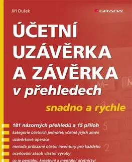Dane, účtovníctvo Účetní uzávěrka a závěrka v přehledech - snadno a rychle - Jiří Dušek