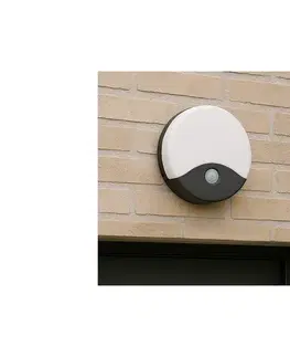 Svietidlá  LED vonkajšie nástenné svietidlo s pohybovým senzorom LED/18W/230V IP44 antracit 008 0001268