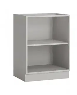 Kuchynské linky ArtExt Kuchynská skrinka vysoká pre vstavanú chladničku FLORENCE lesk | D14DL 60 207 Farba korpusu: Grey