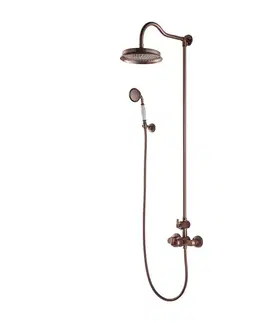 Sprchy a sprchové panely OMNIRES - ARMANCE termostatický sprchový stĺp meď retro /ORB/ AM5244/6ORB