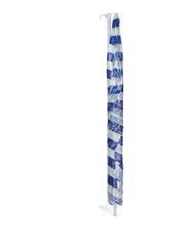 Záhradné slnečníky a doplnky Slnečník plážový 230 cm, Happy Green, modré pruhy