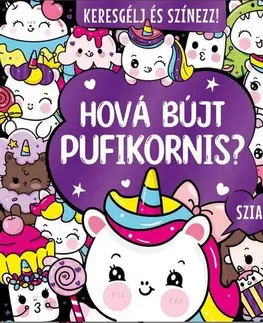 Nalepovačky, vystrihovačky, skladačky Keresgélj és színezz - Hová bújt pufikornis