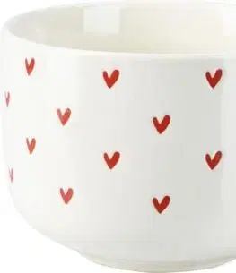 Hrnčeky a šálky Kinekus Hrnček keramický  450 ml srdiečka mix