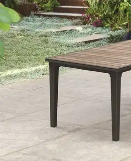 Záhradné stoly KETER Záhradný stôl DEFUTU 160 | walnut / grafit