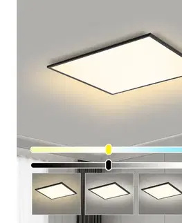 Svietidlá BRILAGI - LED Stmievateľné svietidlo SLIMFRAME LED/58W/230V 60x60 cm čierne + diaľkové ovládanie BRI177