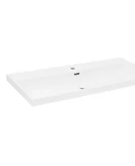 Umývadlá Nábytkové umývadlo SAT B-Way 101x46,5 cm otvor pre batériu uprostred SATBW10046 SATBW10046