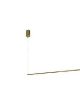 Svietidlá Ideal Lux - LED luster na lanku ESSENCE LED/19W/230V 3000K CRI 90 mosadz 371856