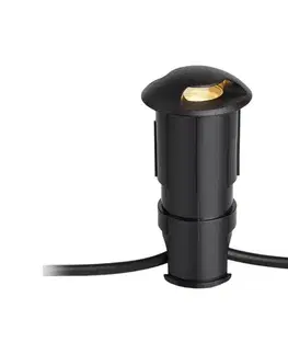 Záhradné lampy Markslöjd 107289 - LED vonkajšie zapustené svietidlo GARDEN24 LED/0,8W/24V IP44 čierna 107289