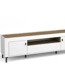 Všetky produkty TV Stolík Mossa M08 2D1S dub whisky/biely mat