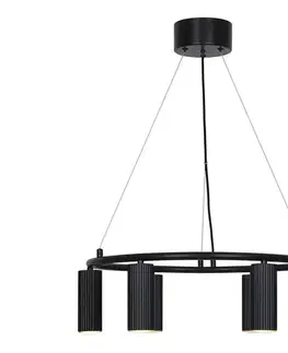 Svietidlá Nordlux - Závesný luster VICO na lanku 6xGU10/5W/230V čierna 2512323003