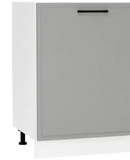 Kuchynské skrinky stojace Kuchynská skrinka Emily D60PC PL Dast Grey