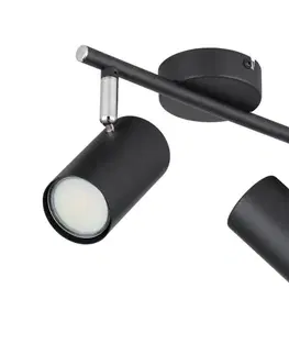 Svietidlá Globo 57914-2 - Bodové svietidlo ALLVI 2xGU10/25W/230V čierna 57914-2