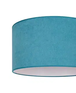 Svietidlá  - Stropné svietidlo BRISTOL 1xE27/15W/230V pr. 45 cm tyrkysová/biela 83963
