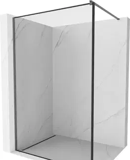 Sprchové dvere MEXEN/S - Kyoto Sprchová zástena WALK-IN 60 x 200, čierny vzor 8 mm, grafit metal 800-060-101-95-70