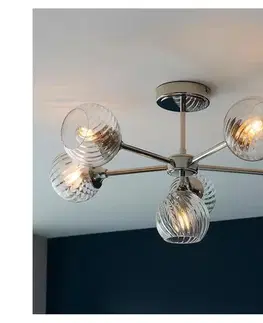 Svietidlá Endon 104050 - Luster na tyči ALLEGRA 6xE14/7W/230V lesklý chróm/číra 104050