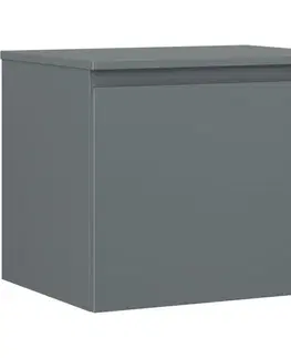 Kúpeľňový nábytok MEXEN/S - Orio kúpeľňová skrinka pod umývadlo 60 cm s doskou, 1 šuplík, grafit mat 91A10-06047-1-BFC66
