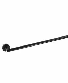 Kúpeľňový nábytok SAPHO XB405 X-Round Black držiak na uteráky 35 cm, čierna