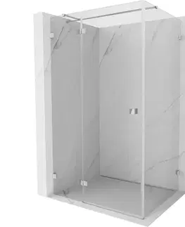 Sprchovacie kúty MEXEN/S - Lunar T sprchovací kút dvere krídlové ľavá 140 x 120, transparent, chróm 834T-140-120-01-00-L