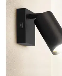 Svietidlá BRILAGI - LED stmievateľné nástenné bodové svietidlo SELE 1xGU10/4,8W/230V čierna BG1372+AI2382