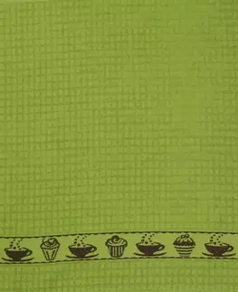 Dekorácie a bytové doplnky Kuchynská utierka muffin 50x50 olivová 350 g/m2