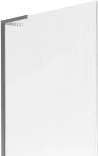 Sprchové dvere MEXEN/S - Next L vaňová zástena FIX 80 x 150, prúžky, grafit metal 895-080-000-03-09-95