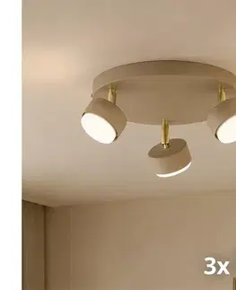 Svietidlá BRILAGI - LED Bodové svietidlo MONO 3xGX53/30W/230V béžová/zlatá 90-014B