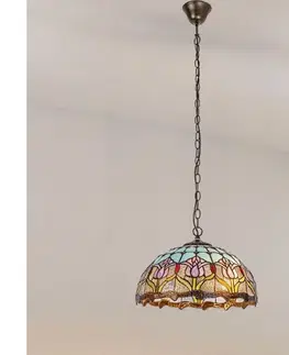 Svietidlá BRILAGI - Tiffany vitrážový luster na reťazi LORAS 2xE27/60W/230V 63007