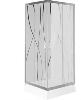 Sprchové kúty 80x80 Sprchový kút KW KN/TX5B 80 W15 SB Glass Protect