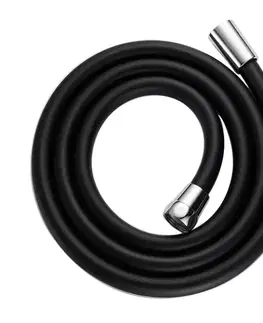 Sprchové hadice Sprchová hadica silikónová Fit Black 150 cm čierna