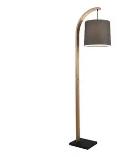 Lampy Viokef Lighting Stojacia lampa HANA 1xE27/40W/230V hnedá 4305600
