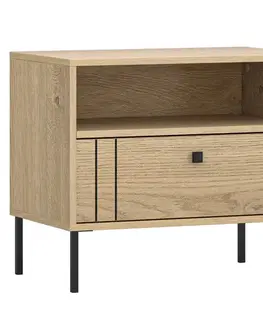 Nočné stolíky KONDELA Colen 1S nočný stolík dub cremona