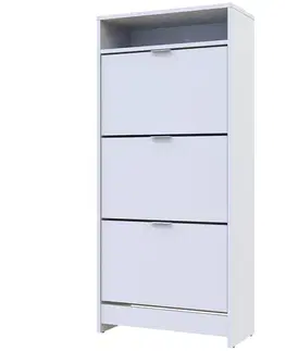Botníky NABBI Suter S8 botník (skrinka na topánky) biela