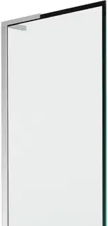 Sprchové dvere MEXEN/S - Next L vaňová zástena FIX 60 x 150, čierna vzor, chróm 895-060-000-03-70-01