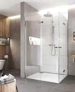 Sprchovacie kúty Mereo Sprchovací kút, Novea, obdĺžnik, zalamovací, 120x110 cm, chróm ALU, sklo Číre CK14853ZVR