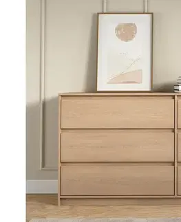 Komody KONDELA Manol K3S zásuvková komoda cremona