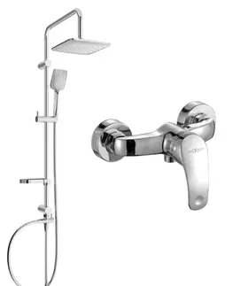 Sprchy a sprchové panely MEXEN/S - Sven sprchový stĺp vrátane sprchovej batérie Fabia, chróm 746540262-00