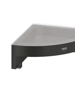 Svietidlá GROHE 411062430 - Rohová polička do sprchy ESALS 250 × 250 mm čierna 411062430