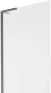 Sprchové dvere MEXEN/S - Next L vaňová zástena FIX 70 x 150, dekor, grafit metal 895-070-000-03-30-95