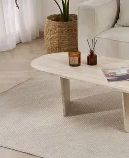 Konferenčné stolíky Konferenčný stolík Ovalis - Travertine