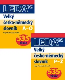 Učebnice a príručky Velký česko-německý slovník (535 tisíc) - sada 2 knih - Hugo Siebenschein
