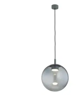 Svietidlá Argon 8830 - Luster na lanku SACRAMENTO 1xGX53/8W/230V zelená/dymová 8830