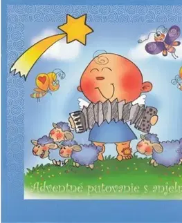 Nalepovačky, vystrihovačky, skladačky Adventné putovanie s anjelmi - Omaľovánka