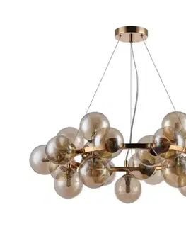 Svietidlá  PND-5252-25-GD-CGN - Luster na lanku CABELLA 25xG9/28W/230V PND-5252-25-GD-CGN