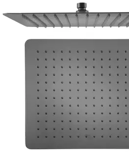 Sprchy a sprchové panely SAPHO - SLIM hlavová sprcha, 300x300, gun metal SL181GM