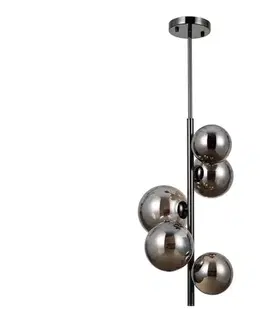 Svietidlá  PND-406007-V5A-BCR - Luster na tyči CANELLO 5xG9/5W/230V čierna PND-406007-V5A-BCR